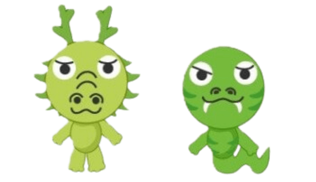 辰と巳のイラスト