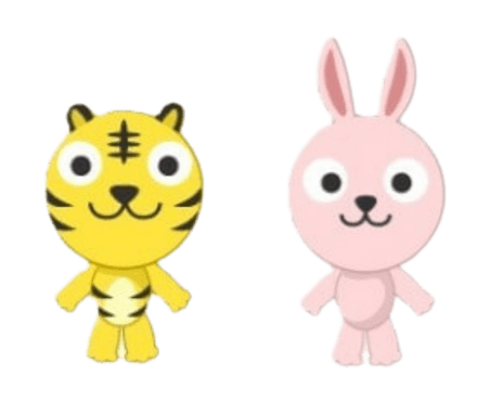 寅と卯のイラスト